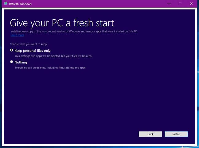 Microsoft phát hành ứng dụng cài đặt Windows 10 “sạch sẽ”