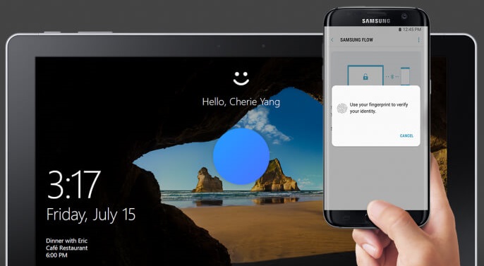 Bây giờ có thể mở khóa PC Windows 10 bằng đọc vân tay trên điện thoại Galaxy