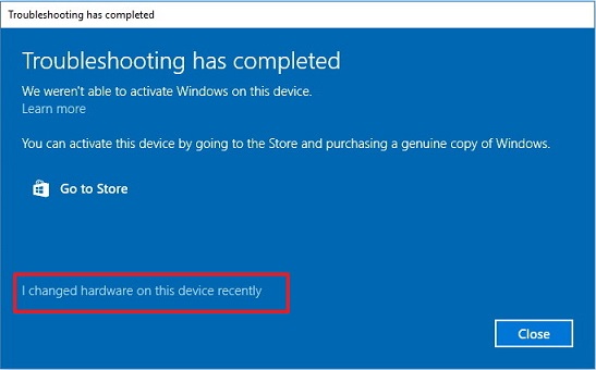 Kích hoạt lại Windows 10 sau khi thay đổi phần cứng 
